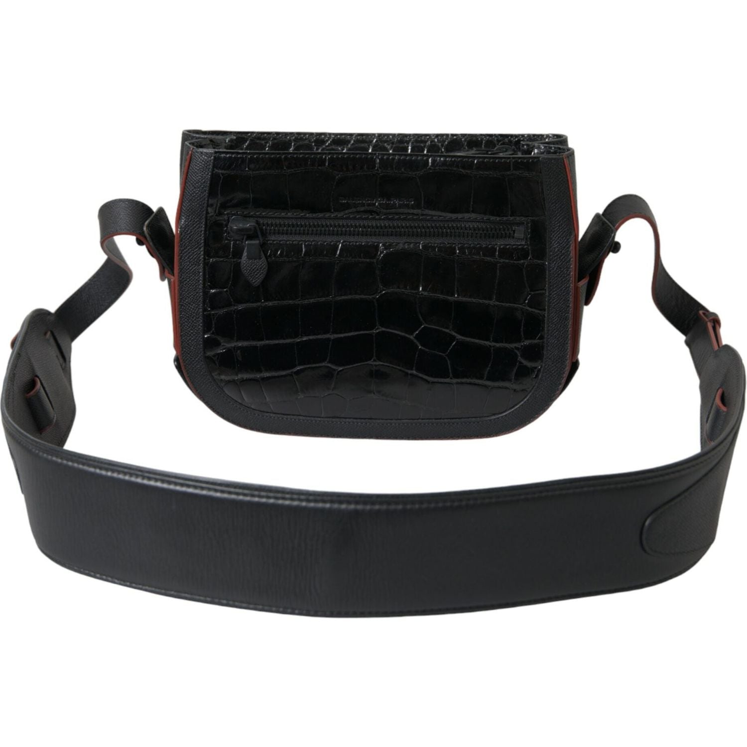 Balenciaga Black Exotic Leather Shoulder Crossbody Camera Bag