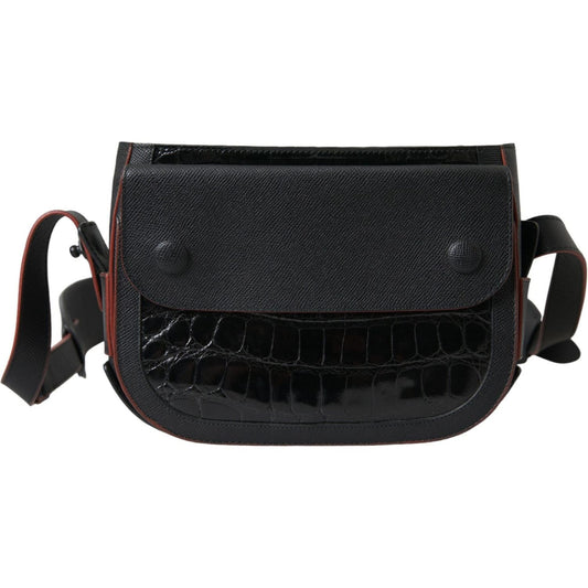 Balenciaga Elegant Exotic Leather Camera Bag Balenciaga Black