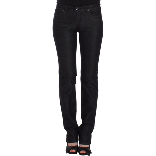 Ermanno Scervino Chic Black Slim Skinny Jeans Jeans & Pants Ermanno Scervino Black