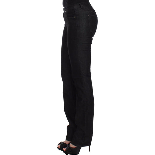 Ermanno Scervino Chic Black Slim Skinny Jeans Jeans & Pants Ermanno Scervino Black