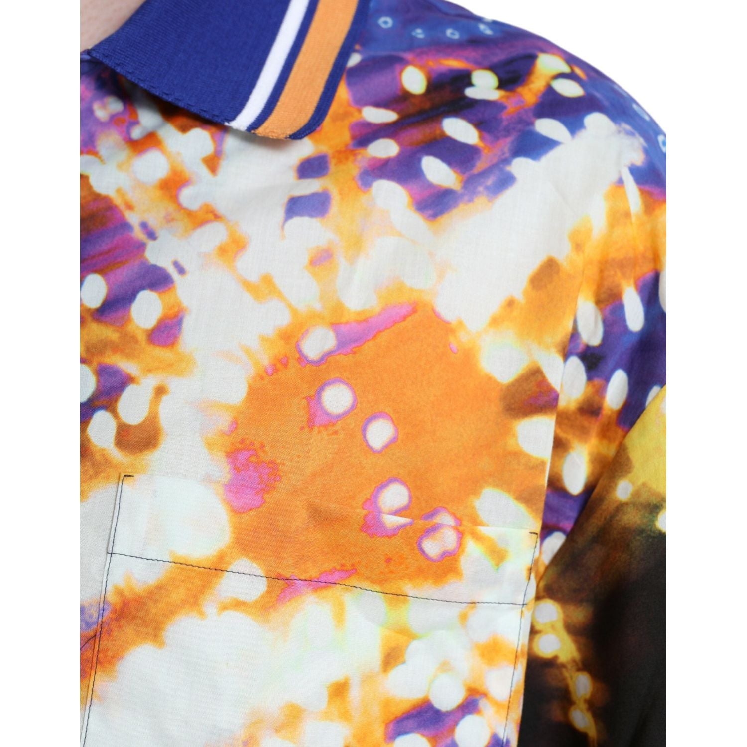 قميص كاجوال قطني بطبعة لوميناي متعددة الألوان من دولتشي آند غابانا