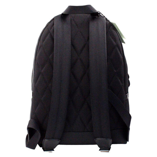 Burberry Abbeydale Branded Stamp Black Nylon Backpack Shoulder Bookbag 56125