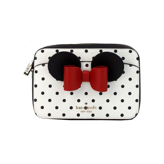 Kate Spade Disney Minnie Mouse Polka Dot Printed PVC Crossbody Camera Bag