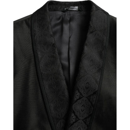 Dolce & Gabbana Black MARTINI Single Breasted Coat Blazer