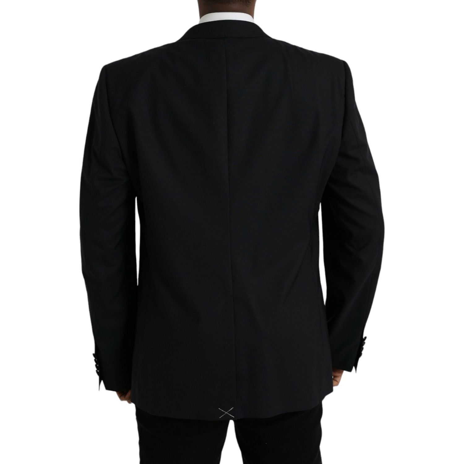 Dolce & Gabbana Blue MARTINI Single Breasted Coat Blazer