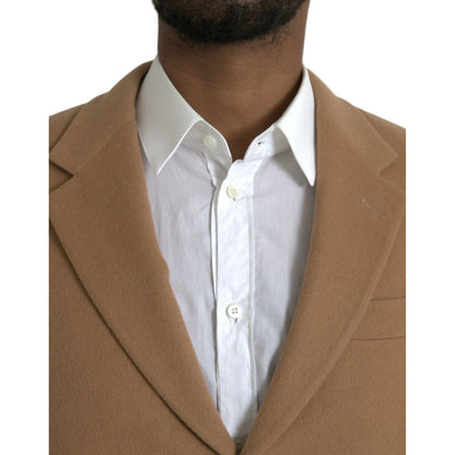 Prada Brown Cashmere 2 Piece Single Breasted Suit