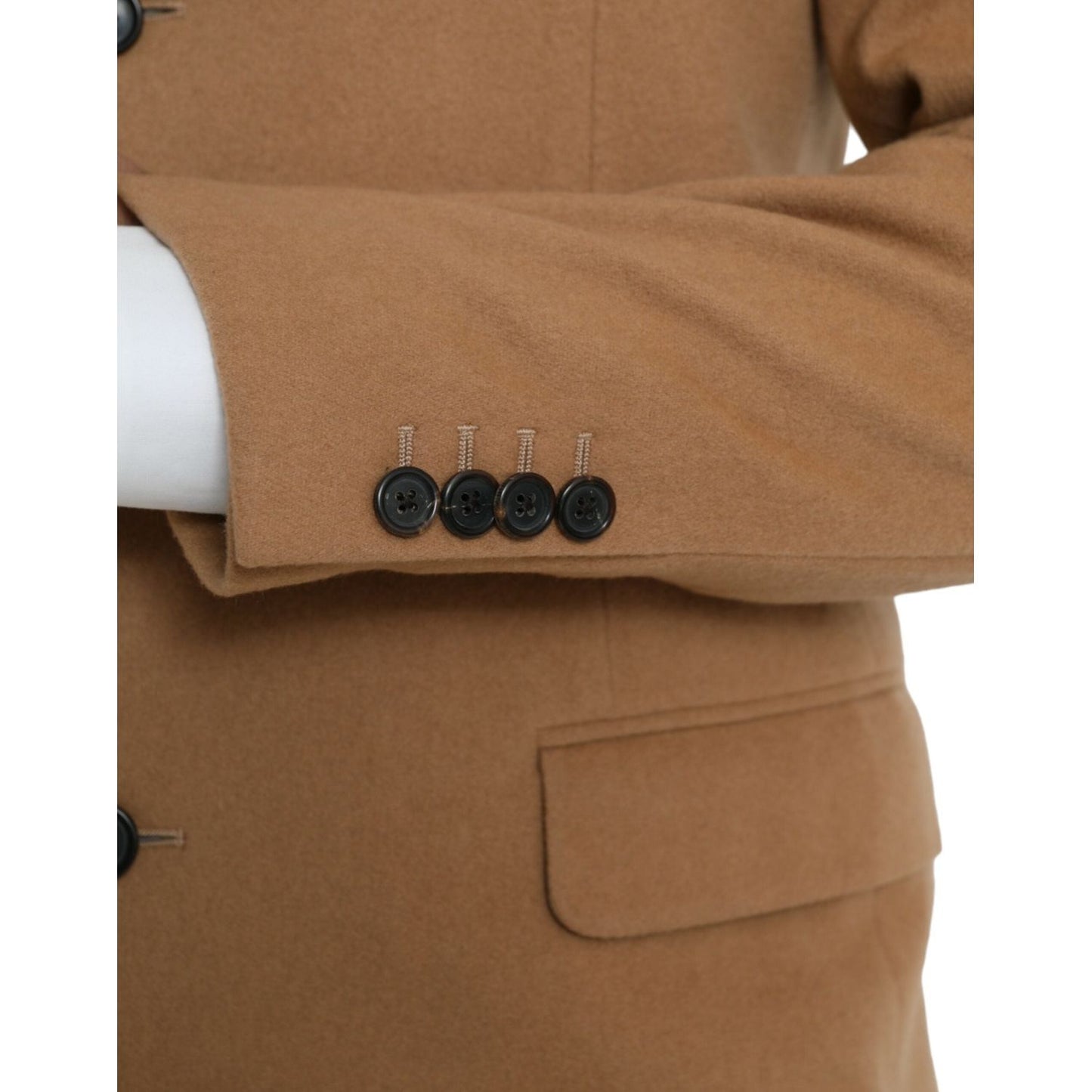 Prada Brown Cashmere 2 Piece Single Breasted Suit KOS2228-54