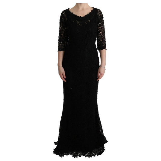 Dolce & Gabbana Elegant Black Sheath Dress with Silk Lining Dolce & Gabbana Black