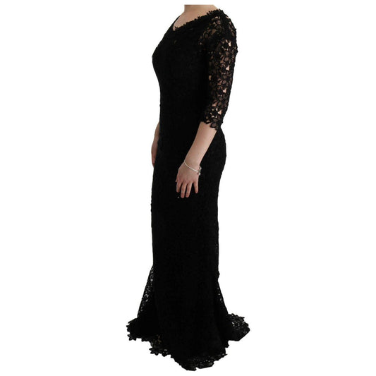 Dolce & Gabbana Elegant Black Sheath Dress with Silk Lining Dolce & Gabbana Black