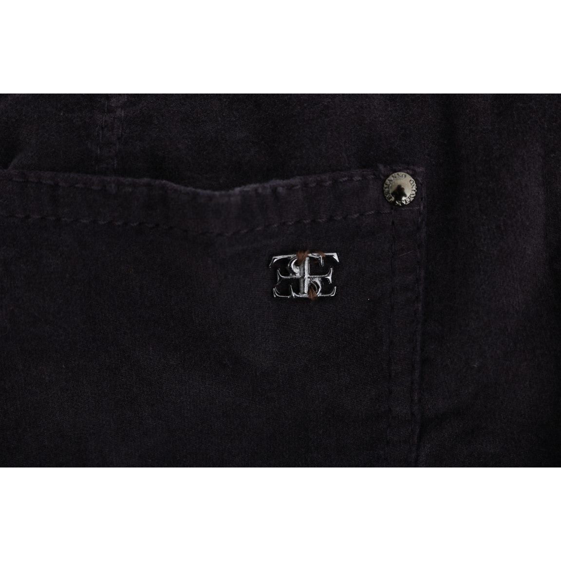 Ermanno Scervino Brown Cotton Cropped Casual Pants