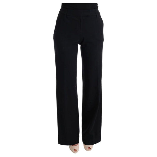 Ermanno Scervino Chic Black Bootcut Formal Pants Ermanno Scervino Black