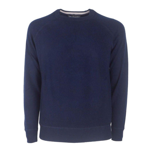 Emilio Romanelli Blue Cashmere Men Sweater Emilio Romanelli Dark Slate Gray