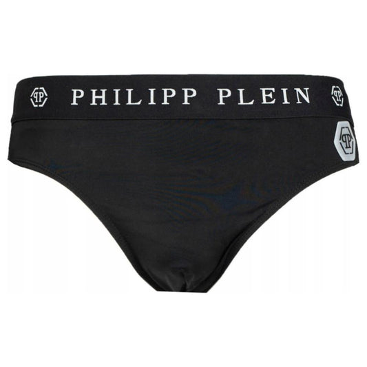 Philipp Plein Black Polyamide Men Swim Briefs Philipp Plein Black