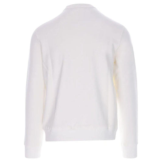 Jacob Cohen White Cotton Men's Sweater Jacob Cohen Light Gray