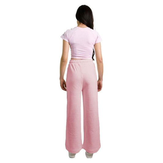 Hinnominate Chic Pink Palazzo Pants with Drawstring Hinnominate Thistle