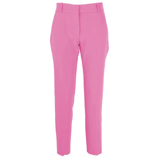 PINKO Pink Polyester Jeans & Pant PINKO Pale Violet Red