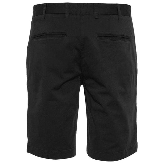 Refrigiwear Elegant Beige Bermuda Shorts with Logo Patch Refrigiwear Black