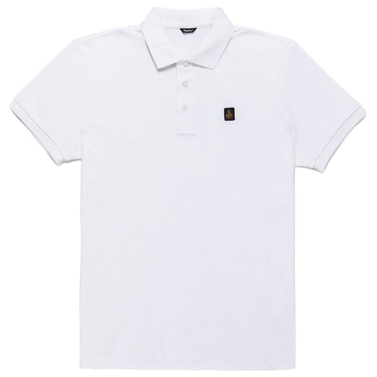 Refrigiwear Elegant White Polo with Embroidered Logo RE-12625-XL