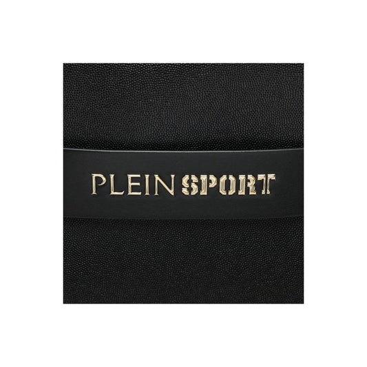 Plein Sport Chic Ebony Tote with Silver Logo Accent Plein Sport Black