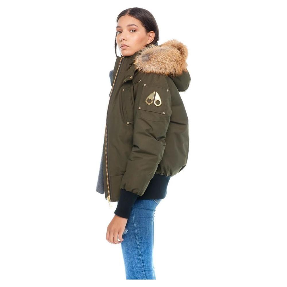 سترة Moose Knuckles Exquisite Army Gold Debbie Bomber