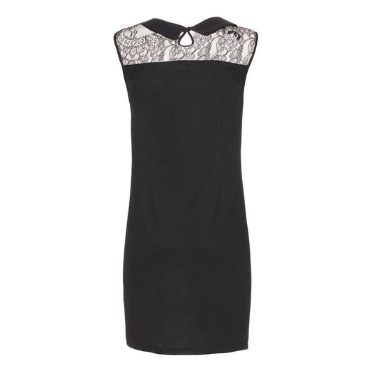 Maison Espin Black Polyester Women Dress WOMAN DRESSES Maison Espin Dark Slate Gray