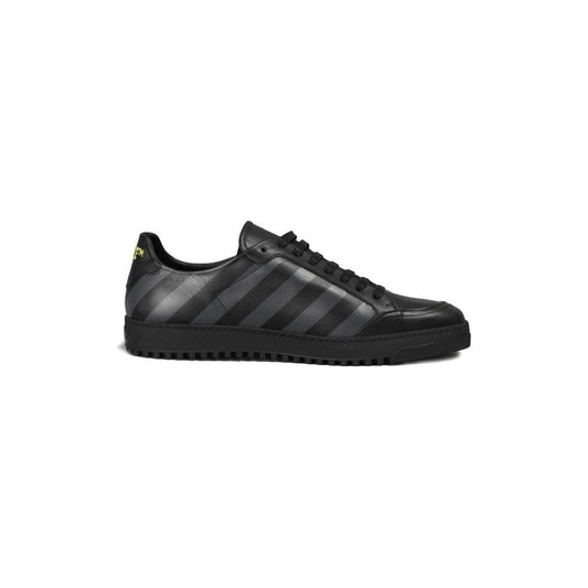 Off-White Black Calfskin Women Sneaker Off-White Dark Slate Gray