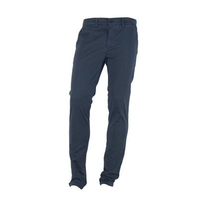 Made in Italy Blue Cotton Men Pant