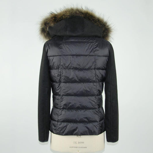 Emilio Romanelli Black Polyester Women Jacket Emilio Romanelli Light Gray