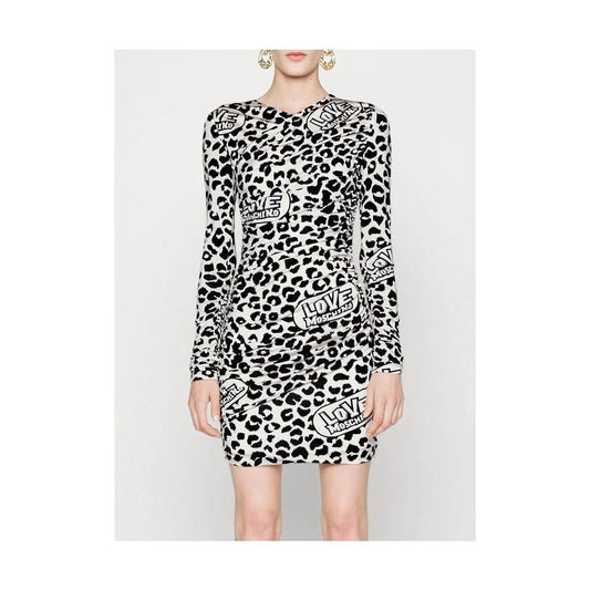Love Moschino White Viscose Women Dress LO-10255-IT40|S