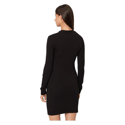 Love Moschino Chic Cotton Blend Logo Dress Love Moschino Black
