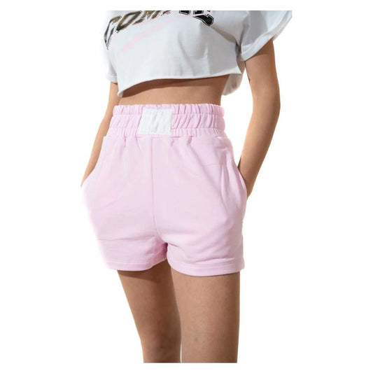 Comme Des Fuckdown Chic Stretch Cotton Logo Shorts Comme Des Fuckdown Light Gray