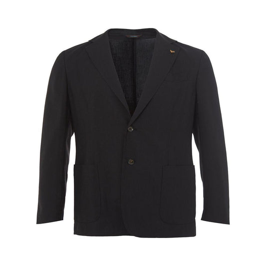 Colombo Elegant Cashmere Black Jacket Colombo Dark Slate Gray