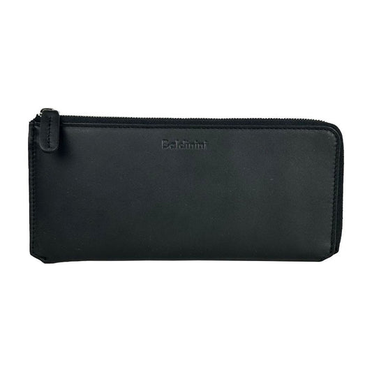 Baldinini Trend Elegant Black Leather Travel Organizer Baldinini Trend Dark Slate Gray
