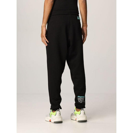 Pharmacy Industry Black Cotton Men Pants Pharmacy Industry Light Gray