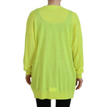 Dsquared² Yellow Wool Knitted Buttoned Cardigan Sweater Dsquared² Dark Khaki