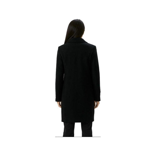 Love Moschino Black Wool Jackets & Coat Love Moschino Black