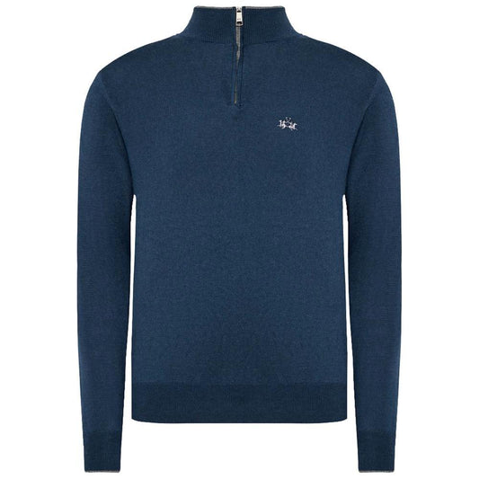 La Martina Blue Acrylic Sweater La Martina Dark Slate Gray