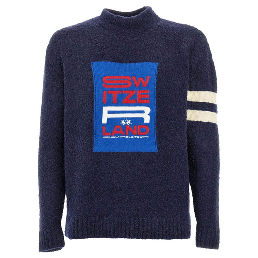 La Martina Blue Polyamide Sweater La Martina Dark Slate Gray