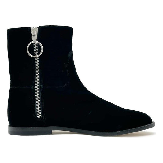 Off-White Black Calfskin Women Ankle Boot Off-White Black