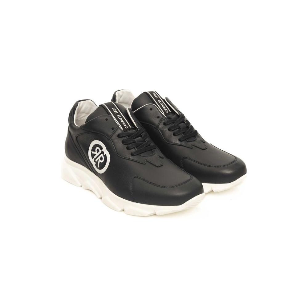 حذاء رياضي رجالي من الجلد باللون الأزرق من Cerruti 1881