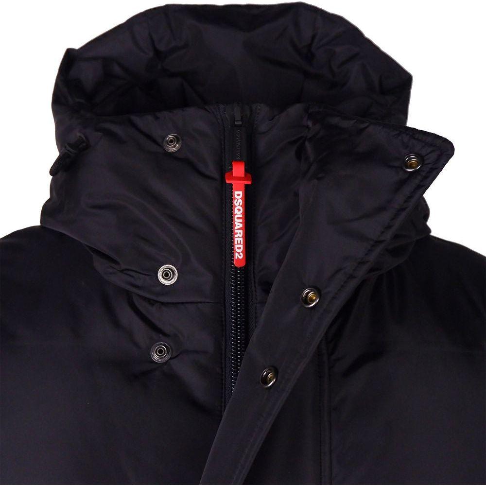 Dsquared² Black Nylon Men Down Jacket