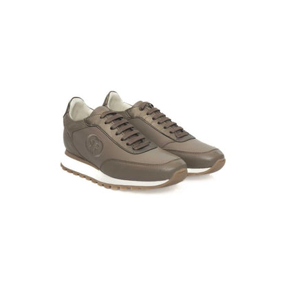 Cerruti 1881 Beige Cowhide Women Sneaker