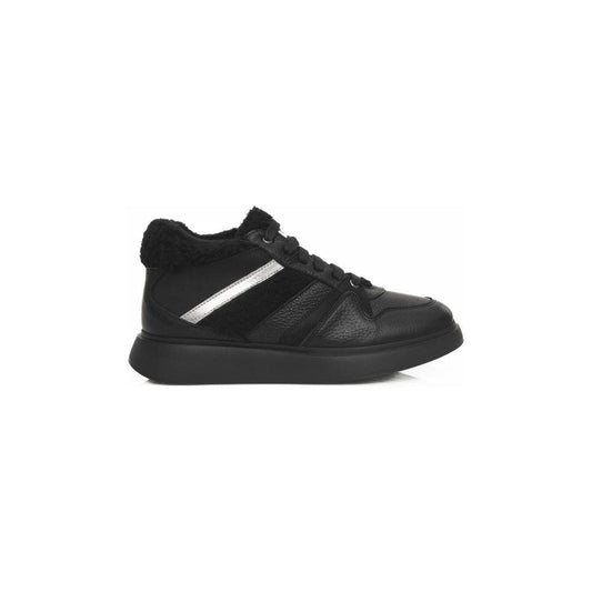 Cerruti 1881 Black Cowhide Women Sneaker Cerruti 1881 Dark Slate Gray