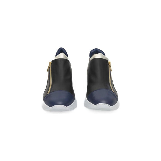Cerruti 1881 Black Leather Women Sneaker Cerruti 1881 Dark Slate Gray