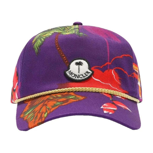 Moncler x Palm Angels Purple Cotton Hats & Cap Moncler x Palm Angels Dim Gray