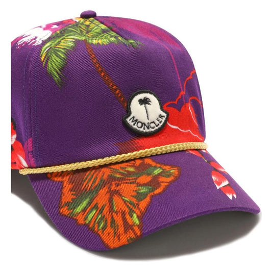 Moncler x Palm Angels Purple Cotton Hats & Cap Moncler x Palm Angels Dark Slate Gray
