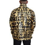Dolce & Gabbana Gold Logo Print Turtleneck Pullover Sweater TSH83820-48
