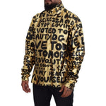 Dolce & Gabbana Gold Logo Print Turtleneck Pullover Sweater TSH83820-48
