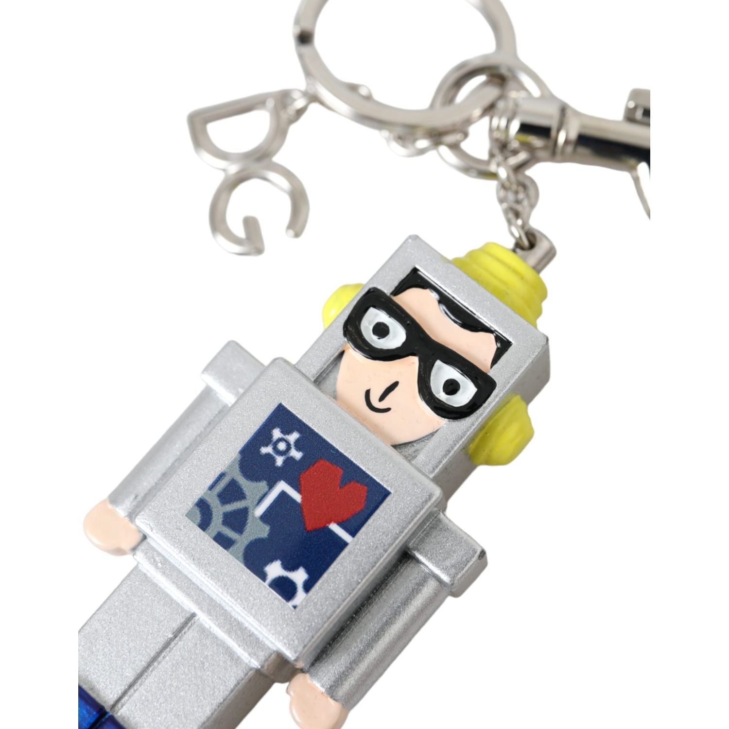 سلسلة مفاتيح معدنية متعددة الألوان تحمل شعار رائد فضاء من دولتشي آند غابانا