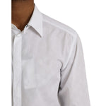 Dolce & Gabbana White Polka Dotted Cotton Dress GOLD Shirt